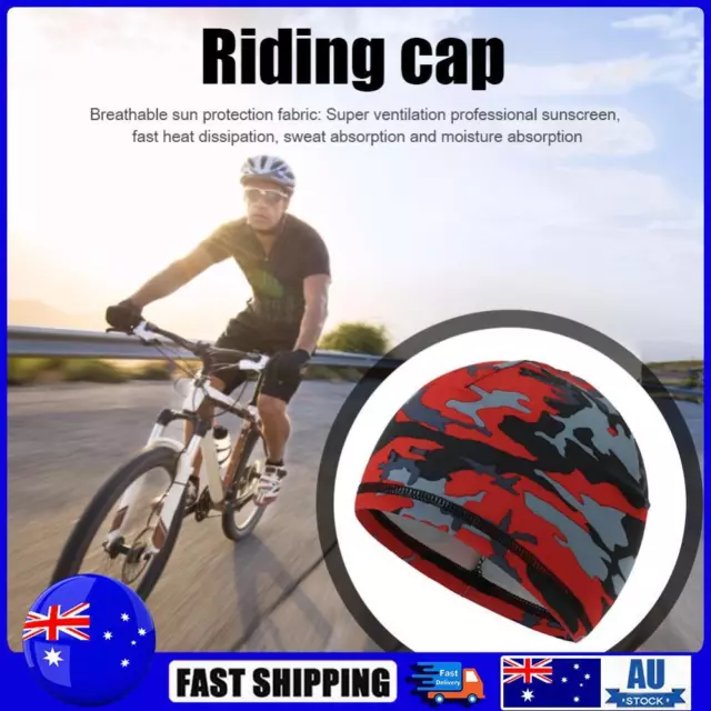 Quick Dry Helmet Cycling Cap Anti-UV Anti-Sweat Sport Hat (Fascinated Red)