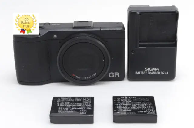 SH:70【TOP MINT】 RICOH GR 16.2MP Digital Compact Camera Black From JAPAN