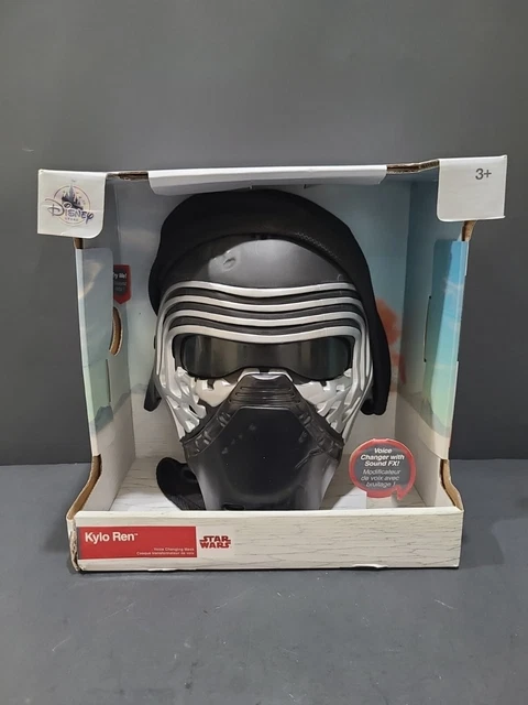 Disney Store Star Wars Kylo Ren Voice Changing Mask w/Hood Cowl Cosplay Hallowee