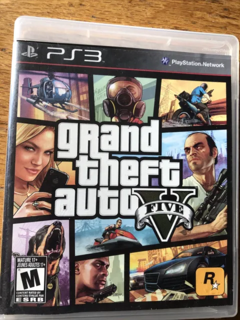 Grand Theft Auto V (PlayStation 3, 2013)-Complete In Box Map Very Good Condition