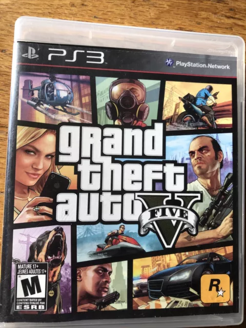Grand Theft Auto V (PlayStation 3, 2013)-Complete In Box Map Very Good Condition