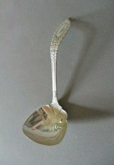 Gadroonette by Manchester Sterling Silver Gravy Ladle 6" Serving