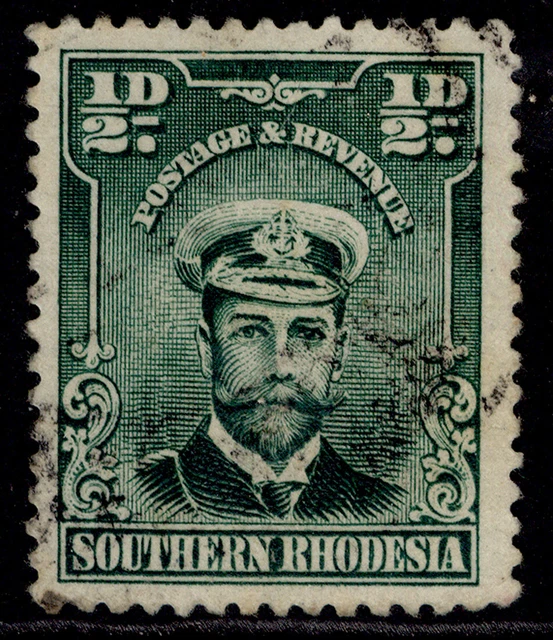 SOUTHERN RHODESIA GV SG1, ½d blue-green, FINE USED.