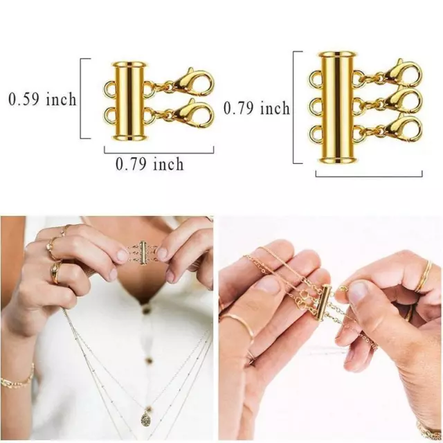 12 Pieces Locking Magnetic Clasps Rose Jewelry Magnetic Clasp