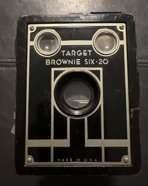 VIntage Kodak Brownie Target Six-20 Box Camera Kodak Pin Hole Camera Art Deco