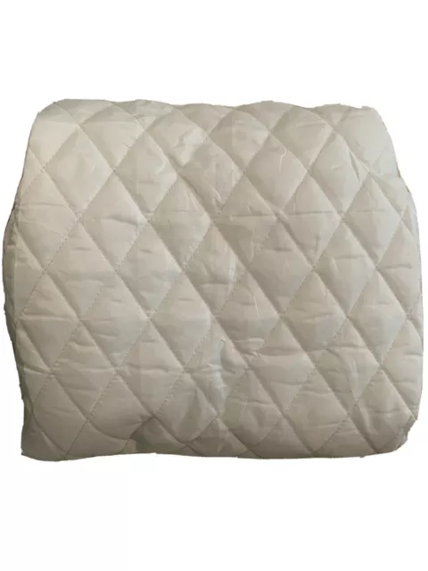 Waterproof Quilted Mattress Pad Cover - Bassinet - White