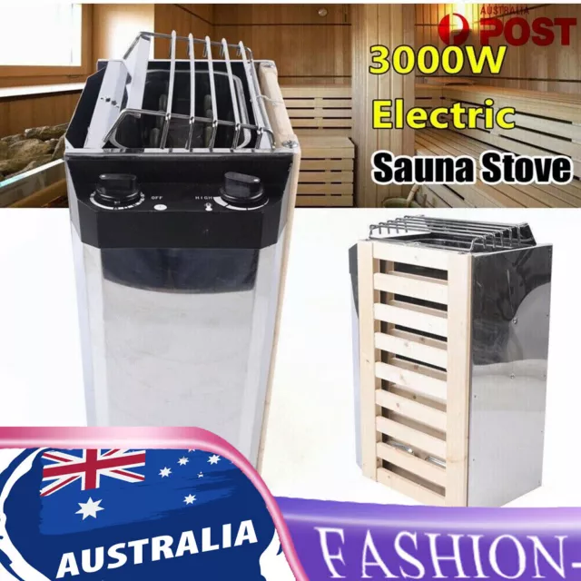 Sauna Heater Stove 3KW Electric Sauna Heater w/ Inner Control Heater Stove Steam