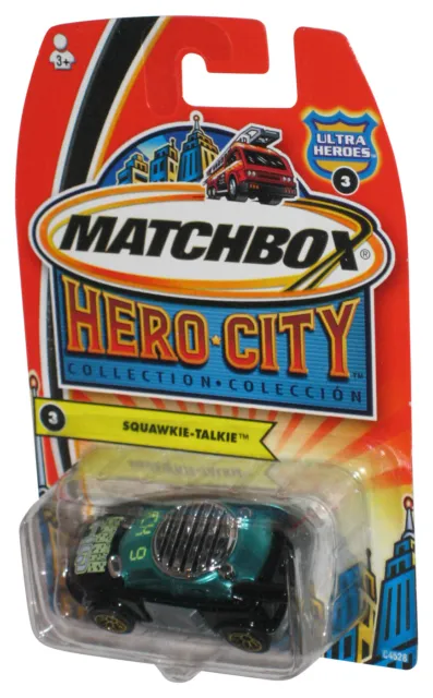 Matchbox Héros City Ultra Heroes (2003) Mattel Squawkie-Talkie Vert Jouet Car #3