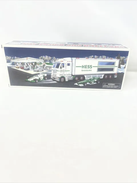 2003 Hess Toy Truck and RACE CARS Orginal Box & Insert