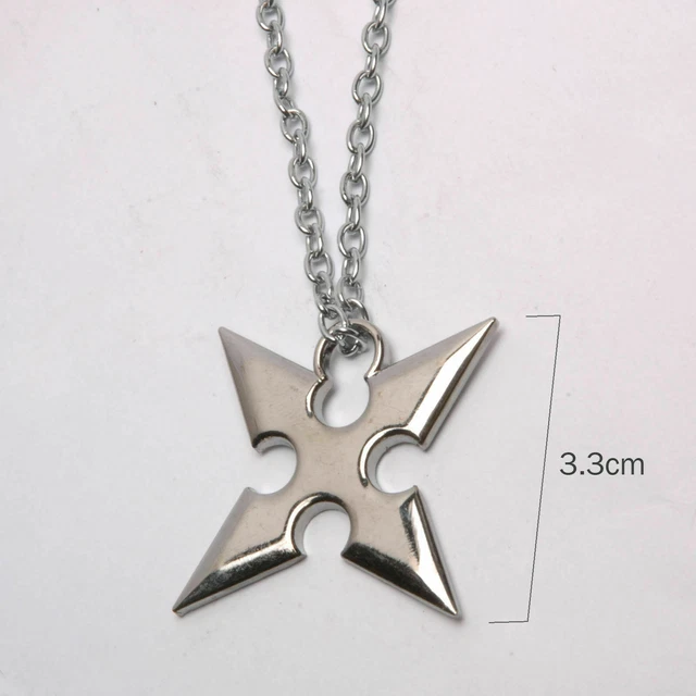 Kingdom Hearts Roxas Cross Necklace New 3