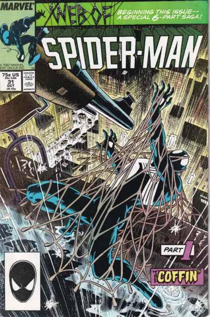 WEB OF SPIDER-MAN Vol. 1 #31 October 1987 MARVEL Comics - Kraven