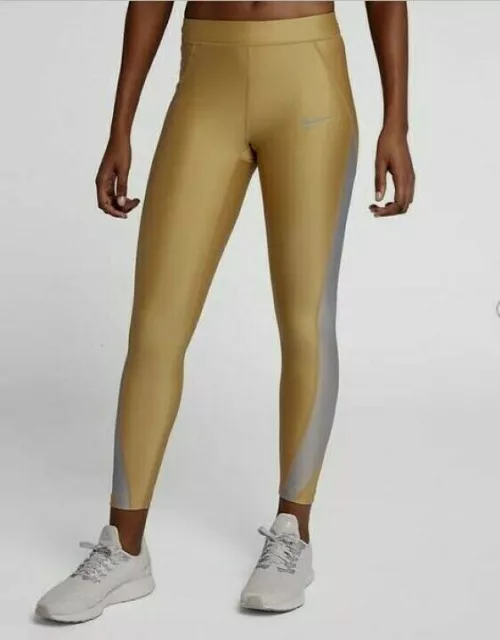 NIKE WOMEN'S POWER Speed 7/8 Running Tights 931960-395 Size L £37.99 -  PicClick UK