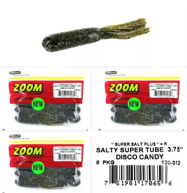 2.75 Dipped Salty Bass Tubes,100 pack (choose color) 2 3/4 USA Fishing  Lures