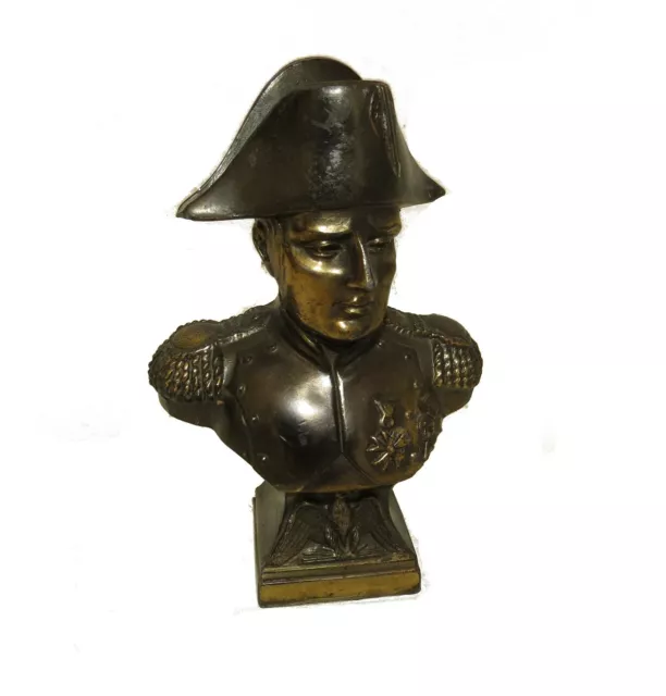 Classic Napolean Bronze Bust Sculpture Statue