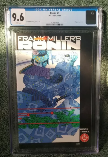 Frank Miller's Ronin #3 CGC 9.6 WP ~Wraparound cover (DC 1983)