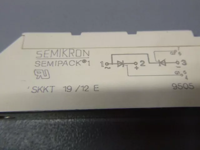 SKKT1912E - SEMIKRON - SKKT 19/12 E / Module SEMIPACK 1 /  2 Thyristors   USED 3