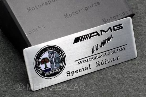 Logo Emblema Insignia Mercedes Benz Amg Special Edition Alumino Metal