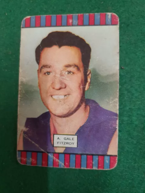 1954 Coles VFL Card A.Gale Fitzroy fair condition