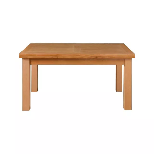 Anya Tasmanian Oak Timber Extending Dining Table 200-300 Cms Wheat Coloured