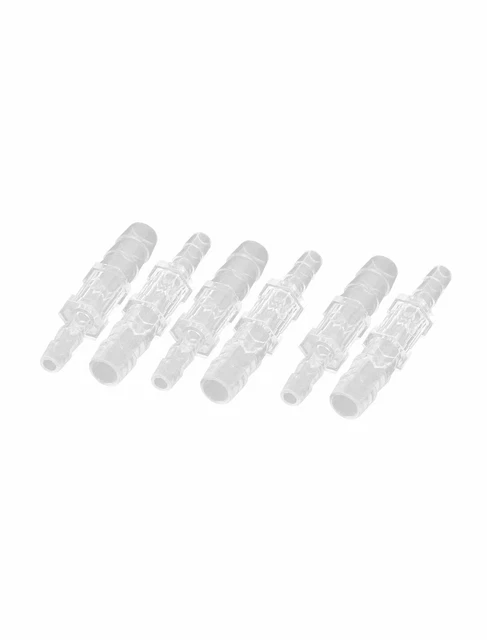 Aquarium Fish Tank Airline Tube Hose Connector Adapter 5.5mm to 7mm Dia 6pcs 2