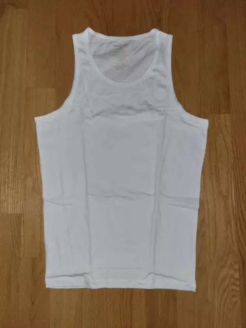 Tommy John Men's Cotton Basics Tank Sleeveles Undershirt White. Choose Size