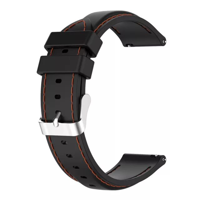 22mm Strap for Ticwatch Pro 3/Ticwatch Pro 3 LTE Sport Watch Band (Black) #F