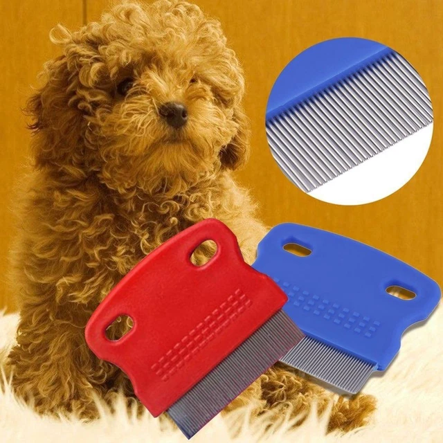 Pet Flea Lice Cleaner Comb Cat Dog Flea Cleaning Brush Anti Flea Dogs Comb Steel 2
