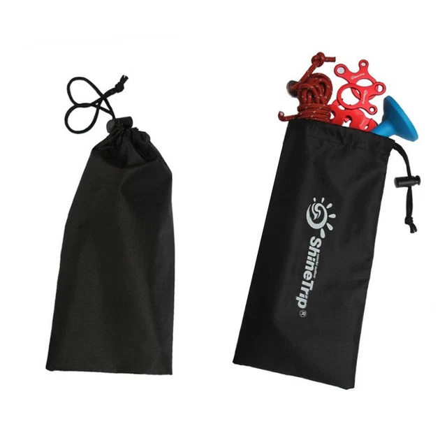 Lot de 3 sacs de rangement en nylon avec cordon de serrage - Étanche et anti-poussière - Sac de rangement pour vêtements de voyage - Couleur - Couleur