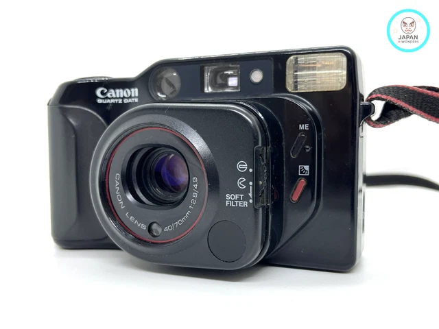 CANON AUTOBOY TELE Quartz Date 40/70mm Dual Lens 35mm Film Camera
