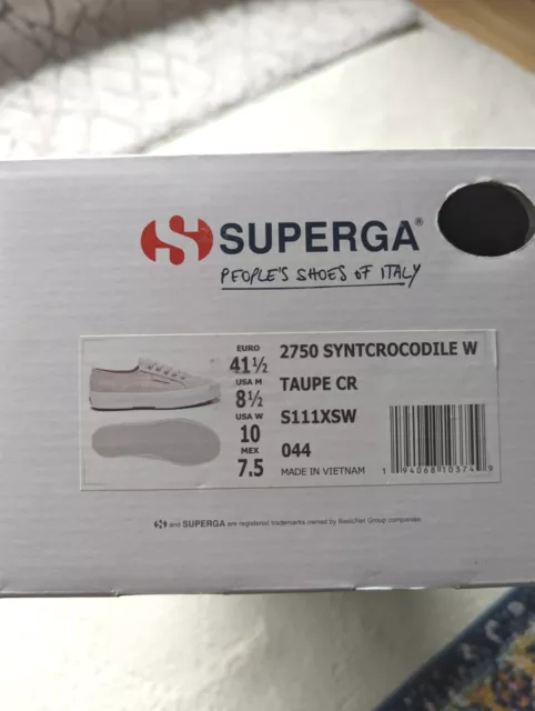 Superga 2750 Croc Embossed sneakers US 10 2