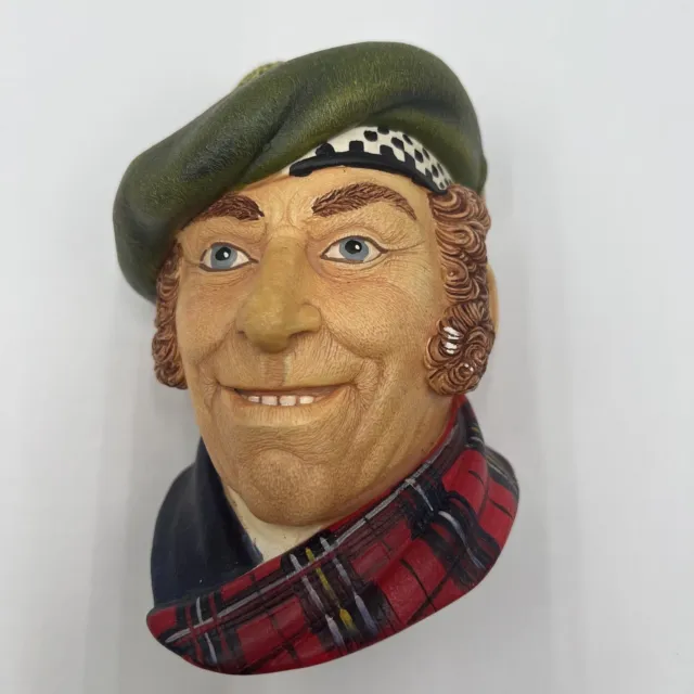 Vintage Chalkware Scotsman Jock by Legend Products 1986 Wall Mounting