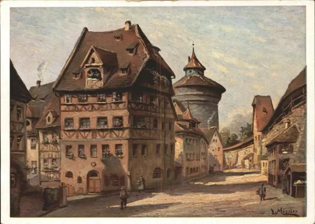 71437591 Nuernberg Albrecht Duerer Haus Kuenstlerkarte Ludwig Moessler Nuernberg