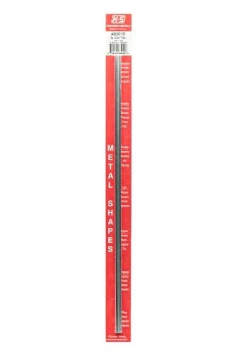 83015 Square Aluminum Tube, 1/4" OD x 0.014" Wall x 12" Long, 1 Piece, Made