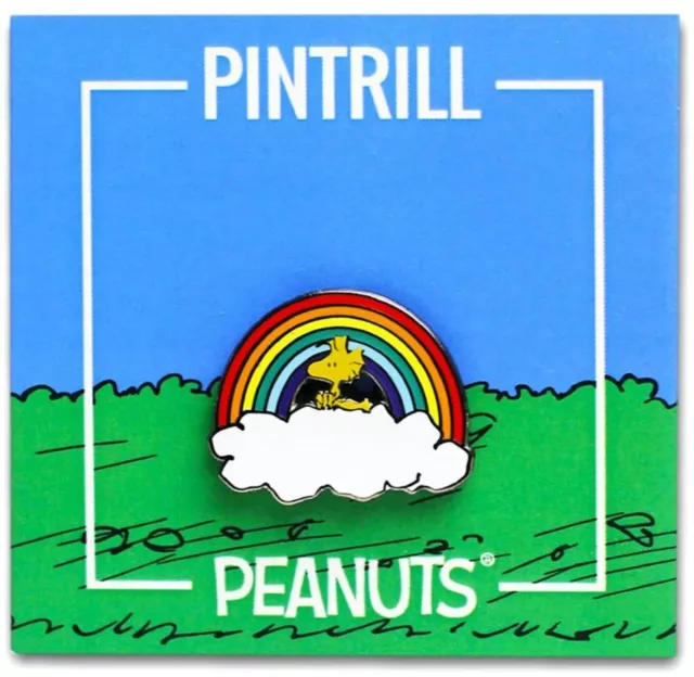 ⚡RARE⚡ PINTRILL x PEANUTS Rainbow Woodstock Pin *BRAND NEW* Pride Pin  🌈