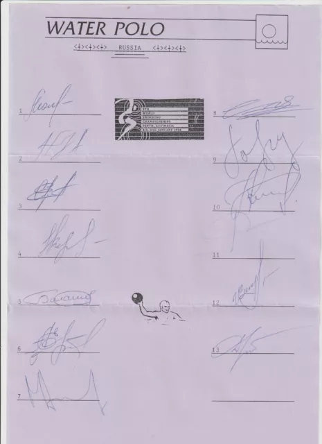 Russia  - Waterpolo Team   1998