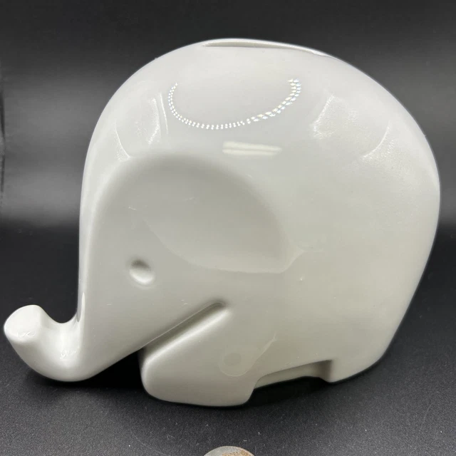 Tirelire éléphant Vert – Design Luigi Colani Pour Dresdner Bank – Années 1970