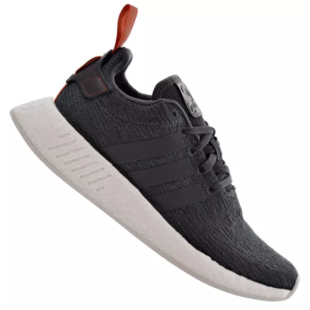 ADIDAS ORIGINALS MEN S NMD R2 Primeknit Trainers Shoes Black EUR