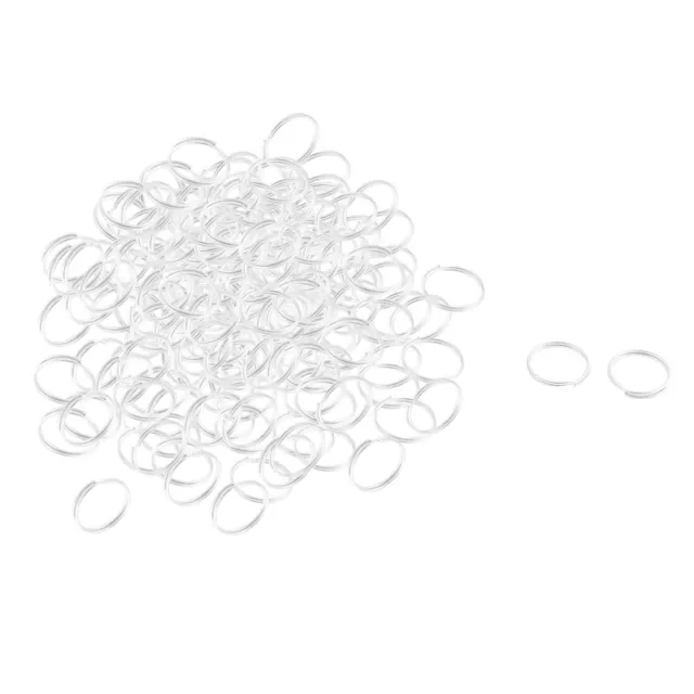 Boucle Double Anneau métal porte-clés Porte-clés 20mm diamètre 200 pcs