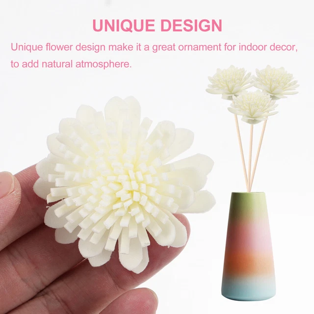 10 Bâtonnets Diffuseurs Pour Huiles Essentielles - Recharge En Coton à Absorption Rapide Pour Maison Et Bureau