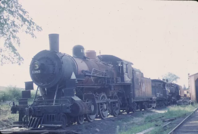 C&NW Chicago & North Western 4-6-0 steam engine Kodachrome original Kodak Slide
