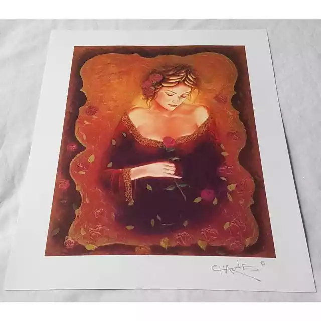 D703 ORIGINAL SERIOLITHOGRAPH - CHARLES LEE "Mythical Rose" COA NEW