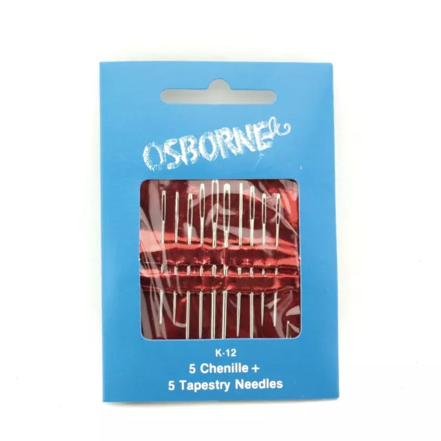 C.S. Osborne Chenille & Tapestry Needle Kit #K-12, Pack of 10 Needles