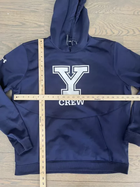 YELL UNIVERSITY CREW Blue Pull Over Hoodie Under Armour Men's XL ...