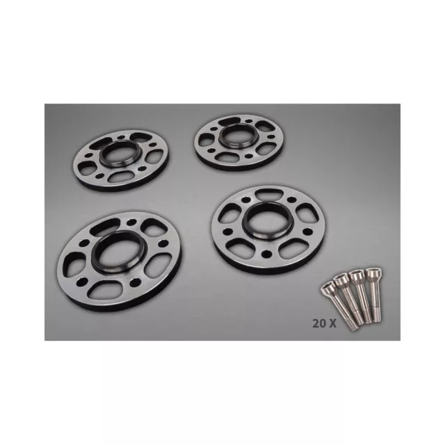 Capristo Ferrari 488 Pista Wheel Spacers 11mm F/17mm R Circle Titanium Bolts