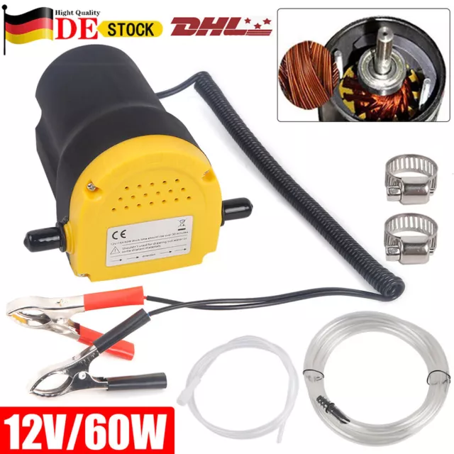 Ölpumpe Ölabsaugpumpe DC 12V 60W Diesel Boot Absaugpumpe Elektrisch Dieselpumpe