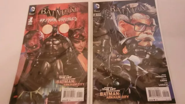 Batman Arkham Unhinged #1 and # 2 Based on Arkham City Video Game