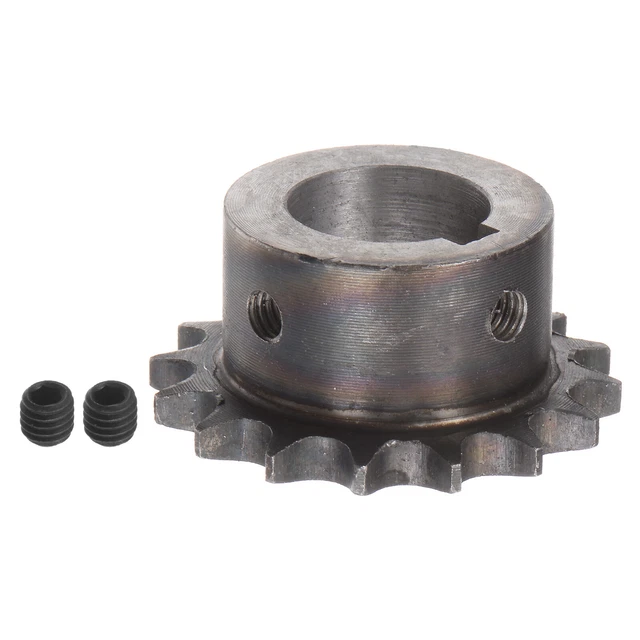 06B Roller Chain Sprocket 16T Pitch 3/8" 22mm Bore A3 Steel Motor Drive Gear