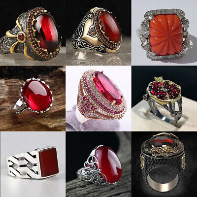925 Silver Creative Jewelry Rings Fashion Men Women Wedding Party Gift Size 6-13