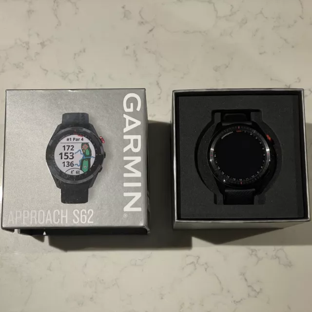 Garmin Approach S62 Premium GPS Golf Watch EXCELLENT CONDITION with charge cable