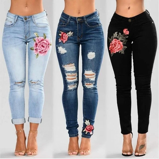 Pantalon a deals trou femme